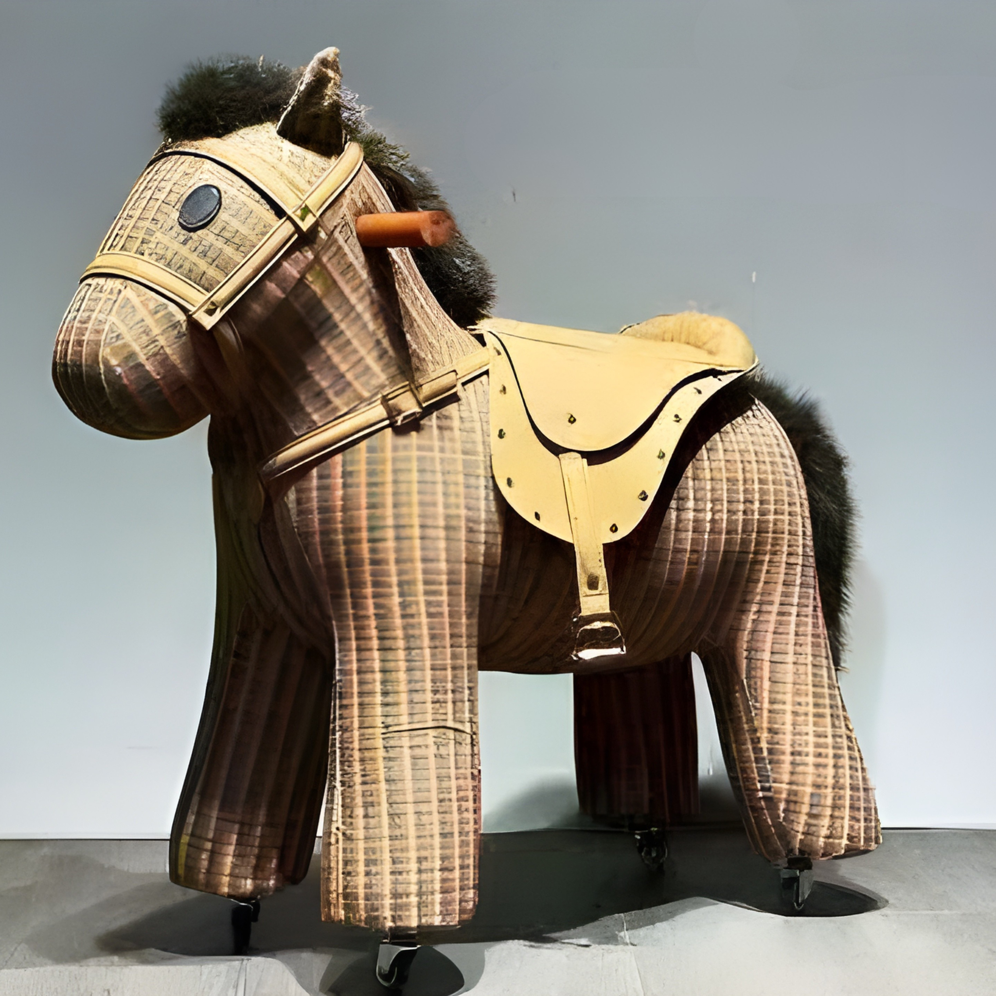 GHẾ HÌNH THÚ BÁNH XE PULLEY HORSE