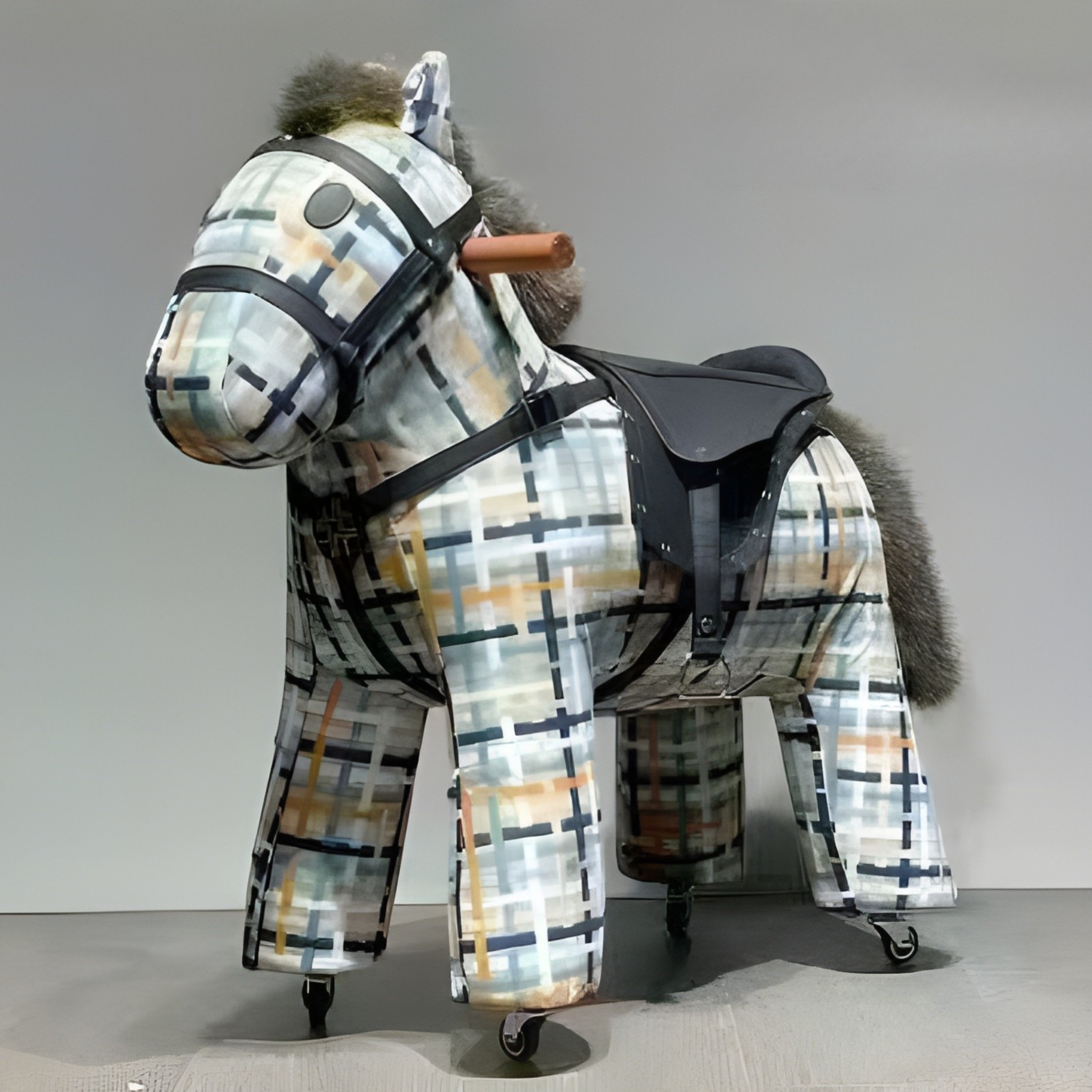 GHẾ HÌNH THÚ BÁNH XE PULLEY HORSE