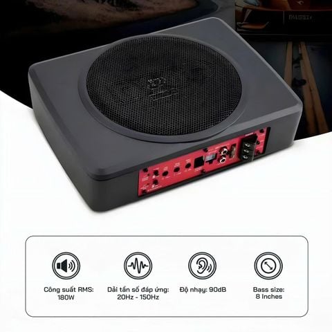  Dego AU800 180W Sub Điện Dành Cho Xe Ô Tô 