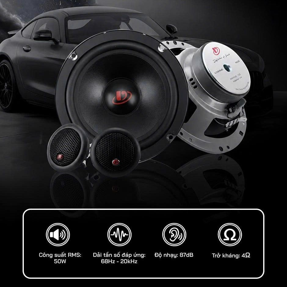 Dego AU6.2C 50W 6.5 inch Loa Dành Cho Xe Ô Tô 