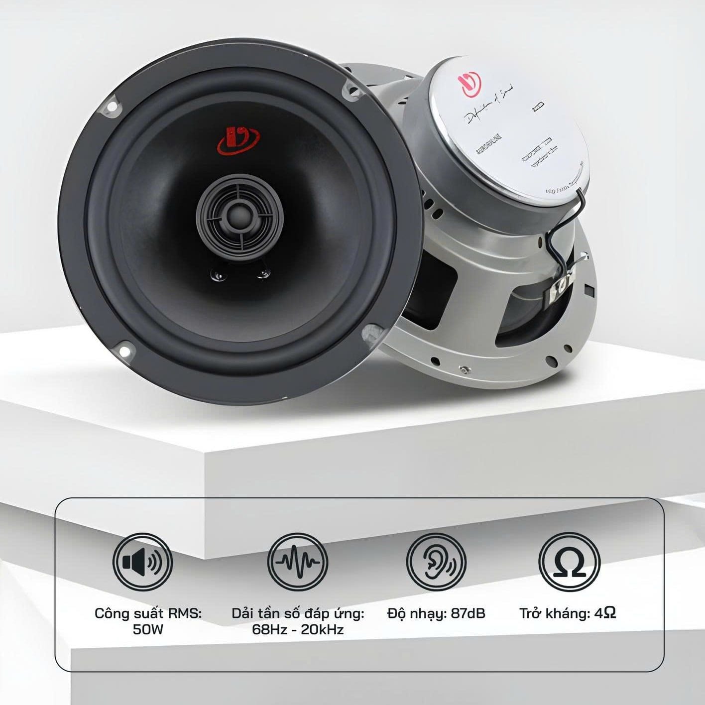  Dego AU65X 50W 6.5 inch Loa Dành Cho Xe Ô Tô 