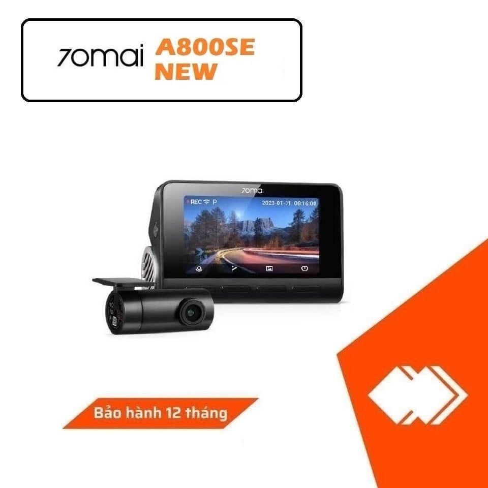  70mai A800SE Camera Hành Trình Ghi Hình Trước Sau 