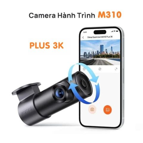  70mai M310 Plus 3K Camera Hành Trình Ghi Hình Trước 