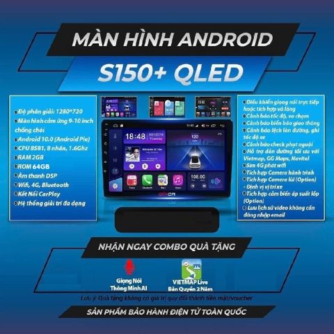  Winca S150 Qled 9 inch 2GB 64GB Màn Hình Android 