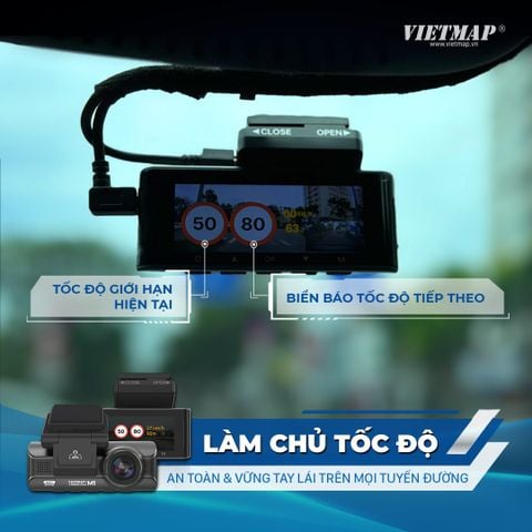  Vietmap M1 2K Ghi Hình Trước Sau Và Cảnh Báo Giao Thông 
