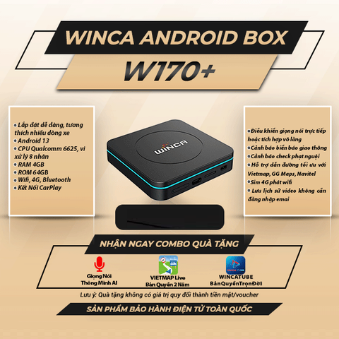  Winca W170 4GB 64GB Android Box Ô Tô 