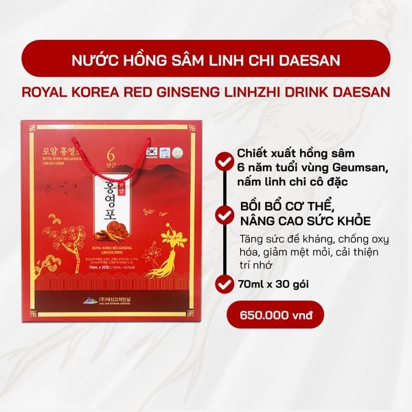  Nước Hồng Sâm Linh Chi 