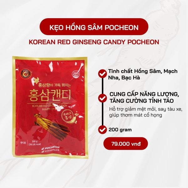  Kẹo Hồng Sâm Pocheon 