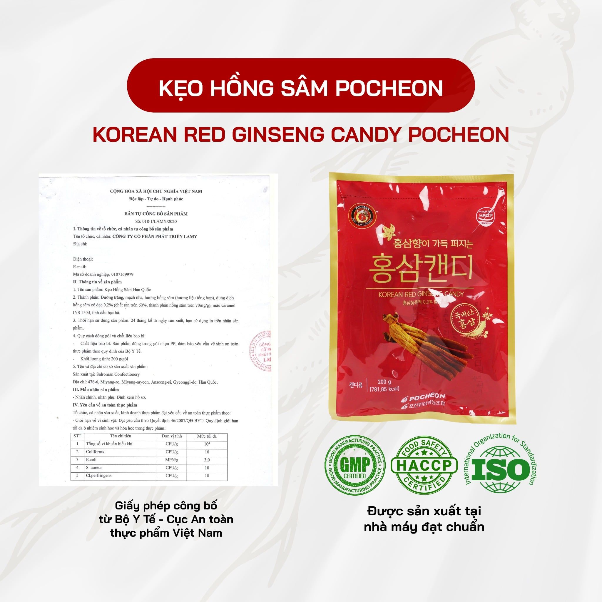  Kẹo Hồng Sâm Pocheon 