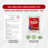  Kẹo Hồng Sâm Không Đường T.O.P 