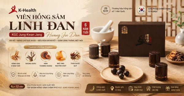  Viên Hồng Sâm Linh Đan KGC Jung Kwan Jang Hwang Jin Dan 4g x 15 viên 