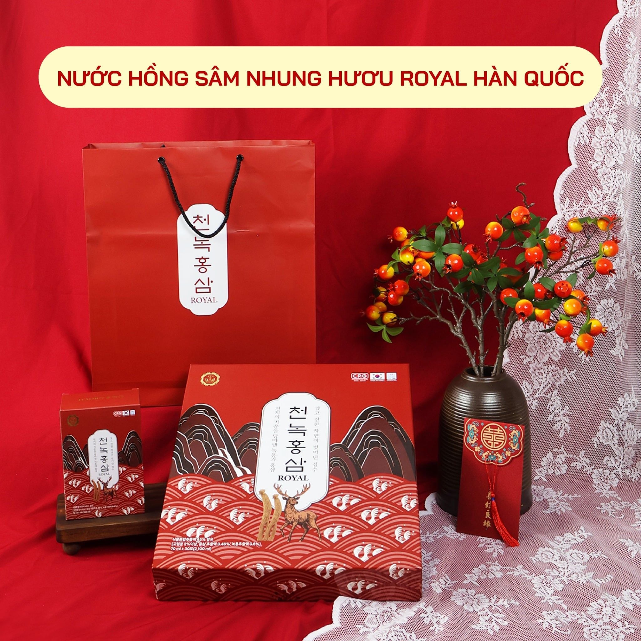  Nước Hồng Sâm Nhung Hươu 