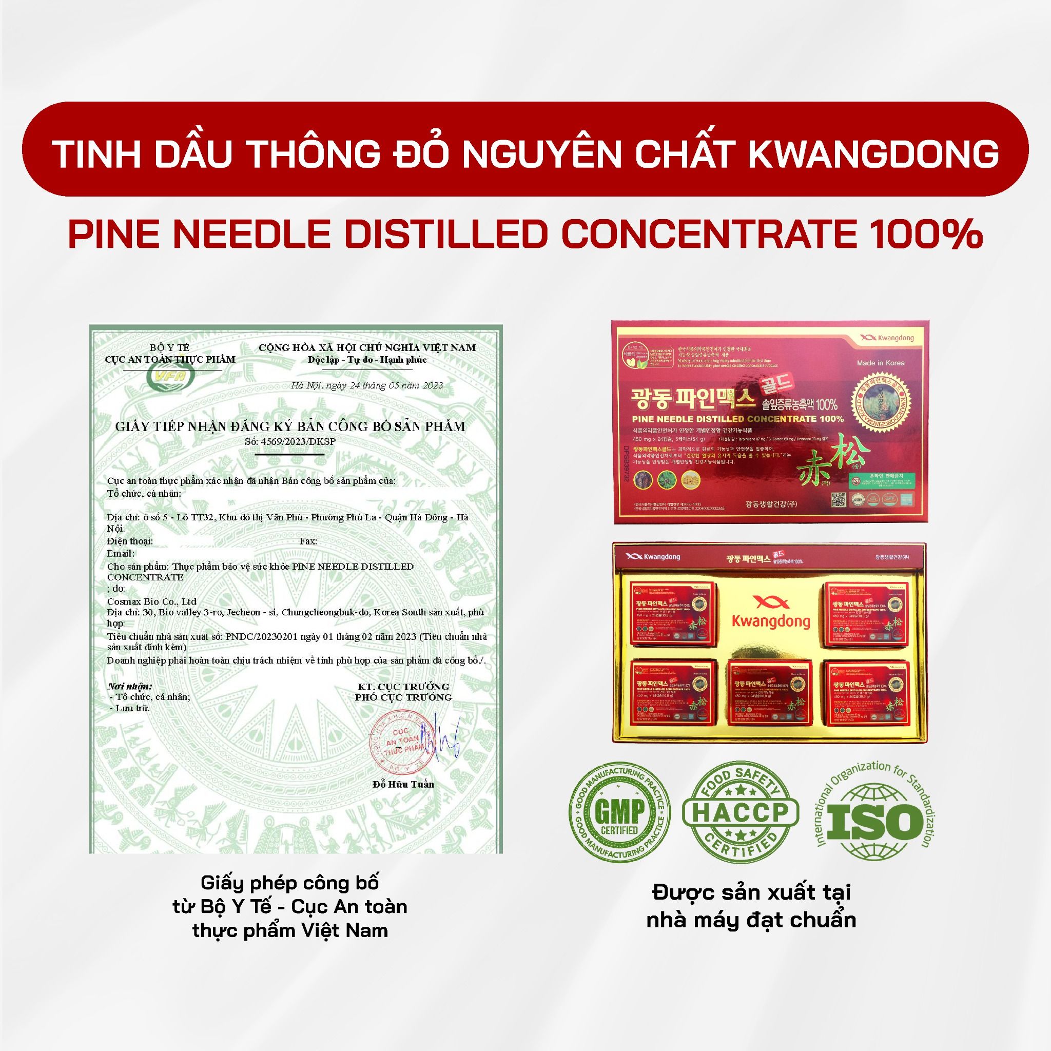  Tinh Dầu Thông Đỏ Kwangdong 