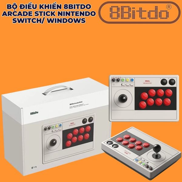  Bộ Điêu Khiển 8bitdo Arcade Stick Cho Nintendo Switch và PC 