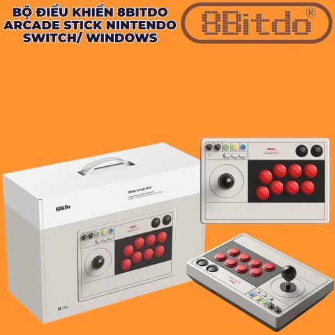 Bộ Điêu Khiển 8bitdo Arcade Stick Cho Nintendo Switch và PC 