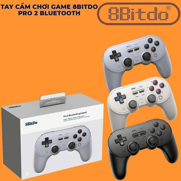  Tay cầm chơi game 8BitDo Pro 2 Bluetooth Chính Hãng 