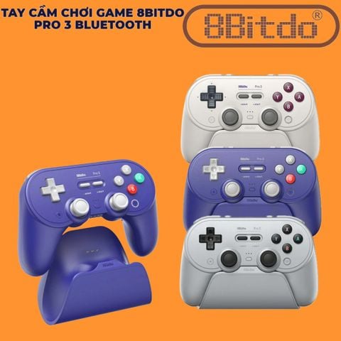  Tay cầm chơi game 8BitDo Pro 3 Bluetooth Chính Hãng 