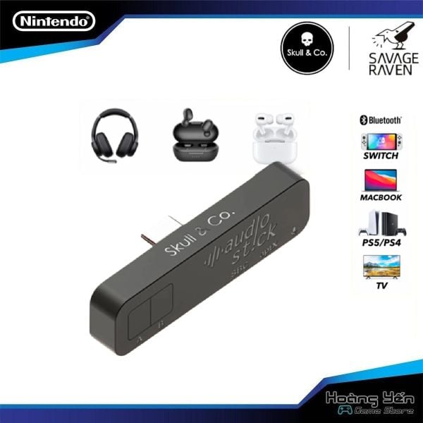 AudioStick Bluetooth 5.0 Skull & Co cho PS5 / PS4 / Nintendo Switch Kết Nối Tai Nghe Không Dây 