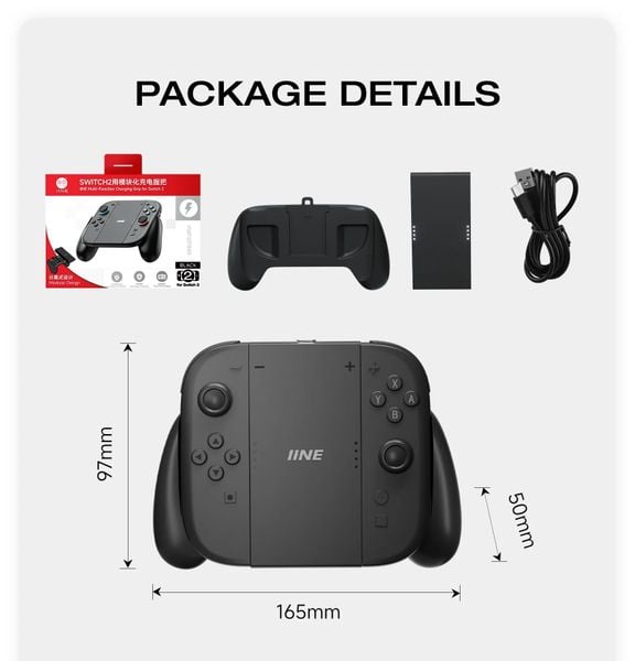  Grip Sạc Joy Con Nintendo Switch 2 IINE L1219 