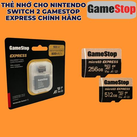  Thẻ Nhớ Cho Nintendo Switch 2 GameStop Express Chính Hãng 