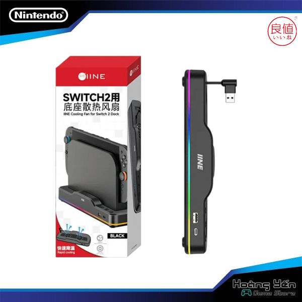  Quạt là mát cho Dock của máy Nintendo Switch 2 IINE L1101 