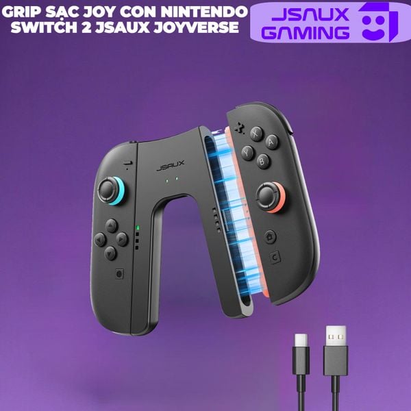  Grip Sạc Joy Con Nintendo Switch 2 Jsaux JoyVerse 
