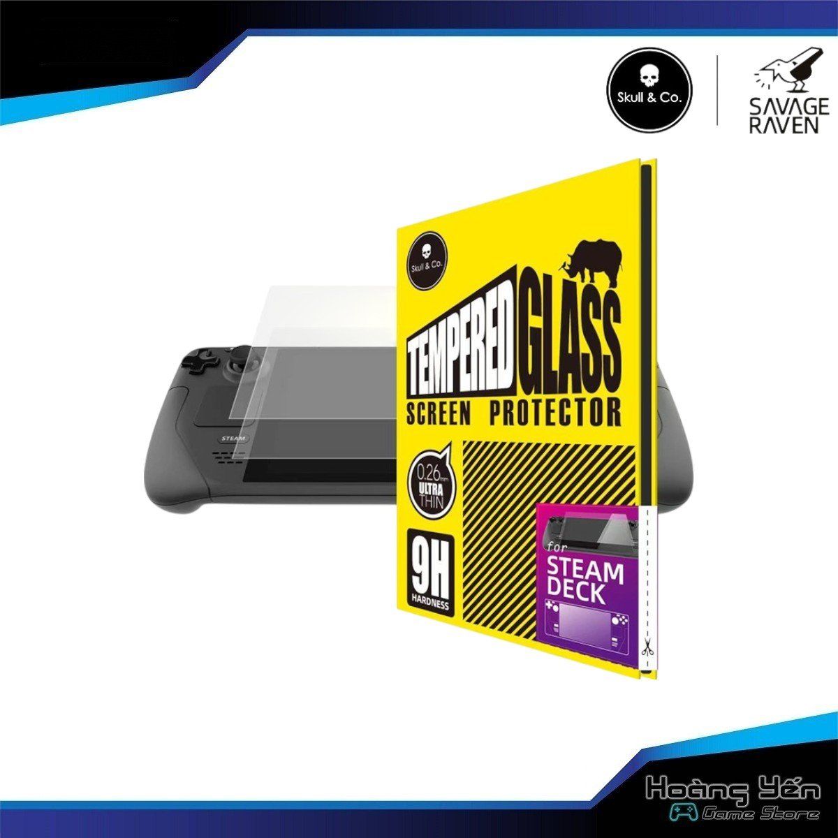  Kính Cường Lực Steam Deck hãng Skull & Co 