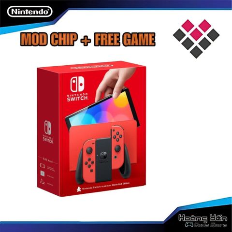  Máy Nintendo Switch Oled Mod Chip Hack phiên bản Mario Edition 