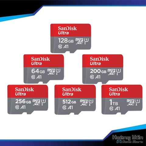  Thẻ Nhớ Micro SD Sandisk 128GB/256GB/512GB/1TB Bảo Hành 5 Năm Chính Hãng 