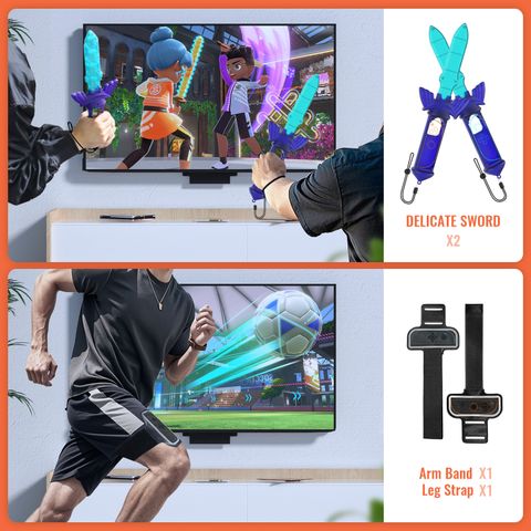  Phụ Kiện Nintendo Switch 2 12 in 1 Sport Set ( Vợt/ Bóng Chày/ Đánh Golf ) JYS NS2277-V3 
