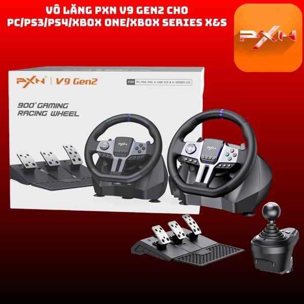  Vô Lăng PXN V9 Gen2 Cho PC/PS3/PS4/XBOX ONE/XBOX SERIES X&S 