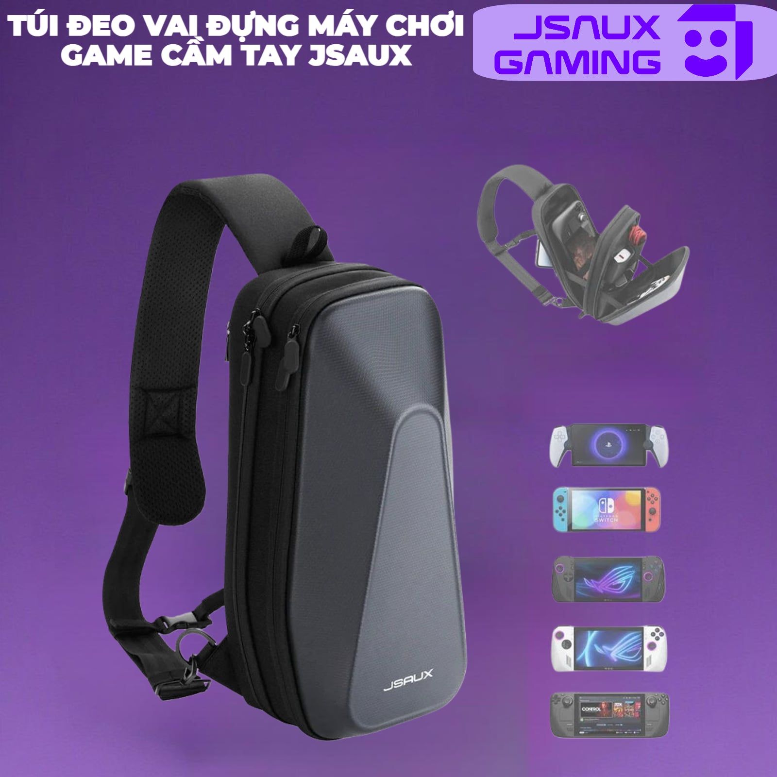  Túi Đeo Vai Đựng Máy Chơi Game Cầm Tay Jsaux 