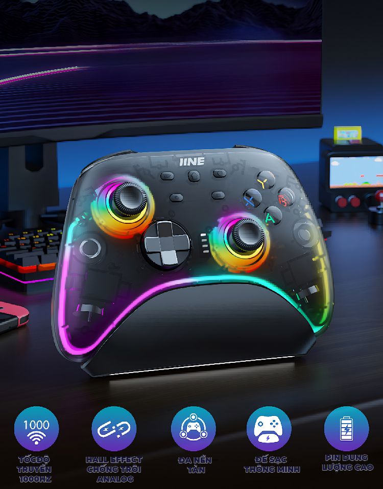  Tay Wireless cho Nintendo Switch 2/ PC/ Android IINE L1044 