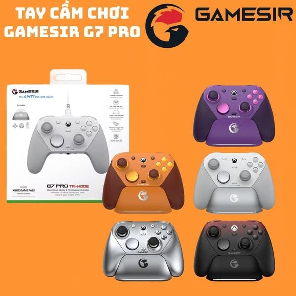  Tay Cầm Chơi Game GameSir G7 Pro Macro, Rung đa điểm, Gyro, TMR Sticks, Pin 1200 mAh 