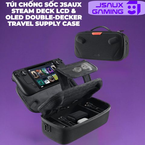  Túi Chống Sốc Jsaux Steam Deck LCD & Oled Double-Decker Travel Supply Case 
