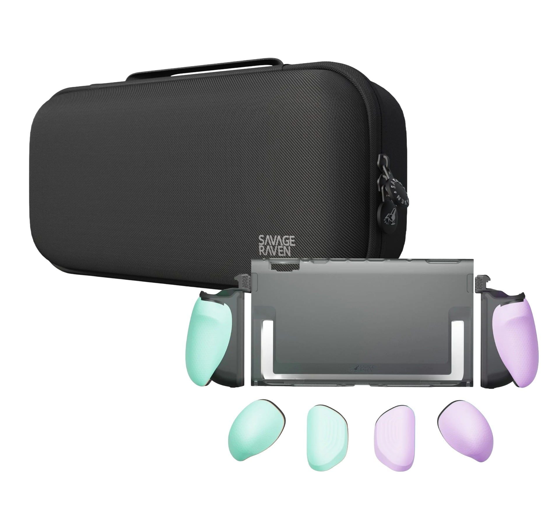  Ốp Lưng Savage Raven by Skull & Co. FissionGrip:Revolutionary Split Protective Case Cho Nintendo SWITCH 2 