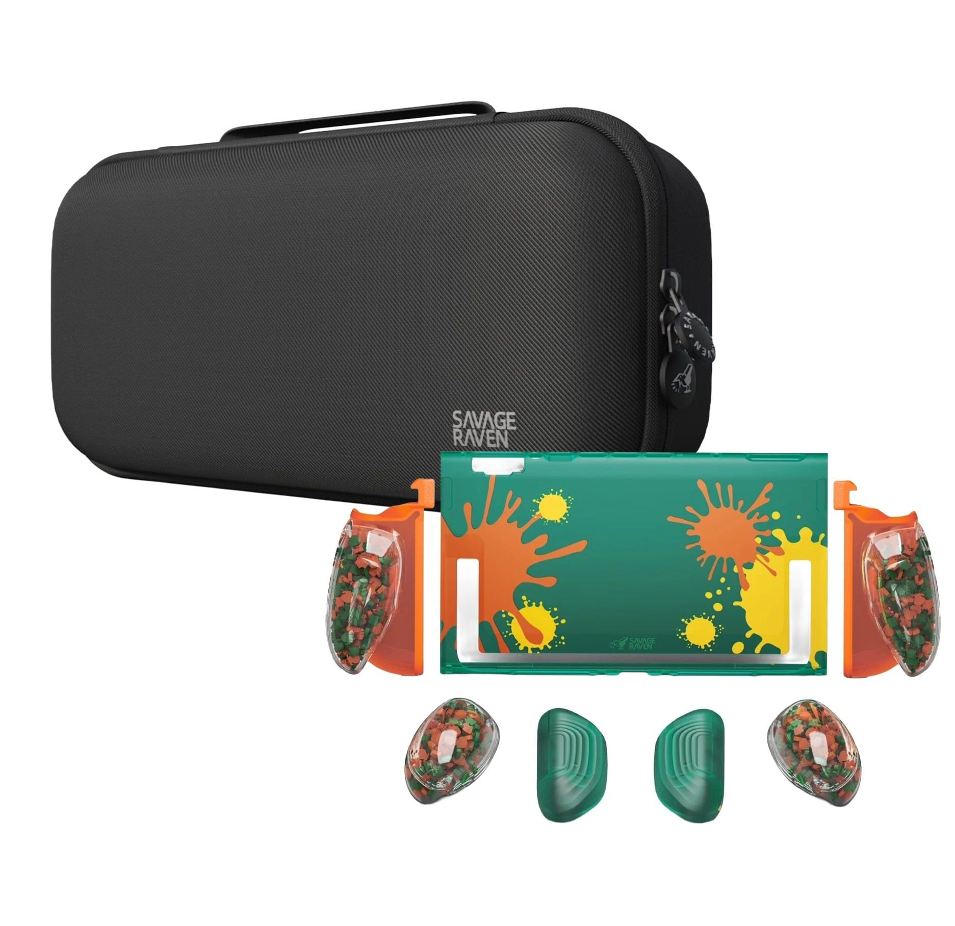 Ốp Lưng Savage Raven by Skull & Co. FissionGrip:Revolutionary Split Protective Case Cho Nintendo SWITCH 2 