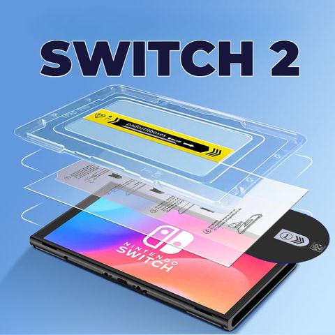  Kính Cường Lực Nintendo Switch 2 Kèm Rút Bụi 