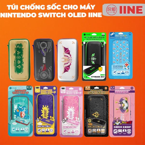  Túi đựng chống sốc cho máy Nintendo Switch Oled và V2 IINE 