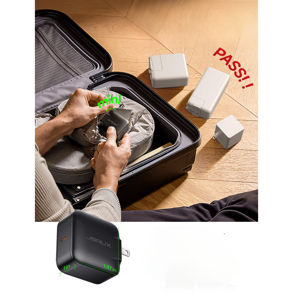  Củ Sạc cho Nintendo Switch 2/ Steam Deck/ Asus Rog Ally Jsaux 65W 