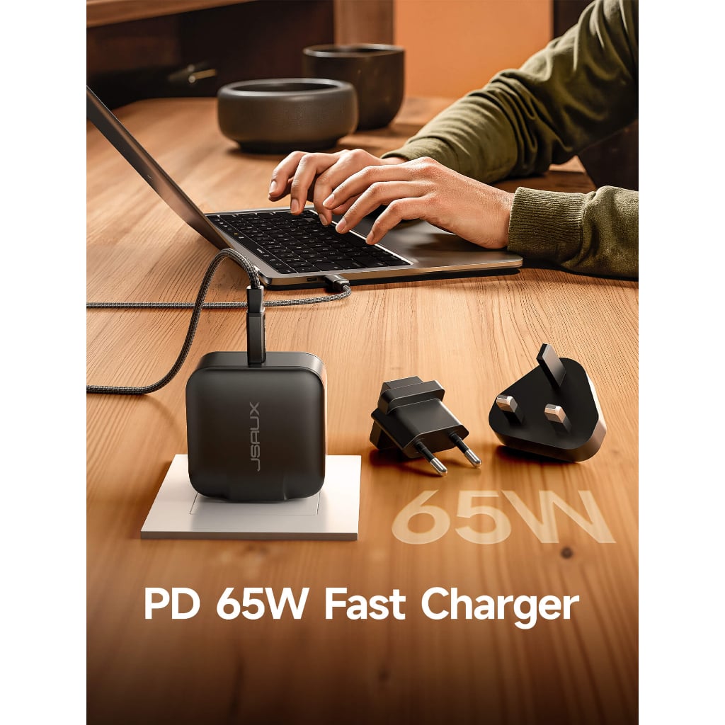  Củ Sạc cho Nintendo Switch 2/ Steam Deck/ Asus Rog Ally Jsaux 65W 