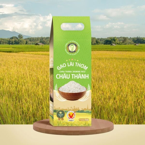  GẠO LÀI THƠM - CHÂU THÀNH/CHAU THANH JASMINE RICE 1KG - 100% SẢN XUẤT TẠI SÓC TRĂNG 