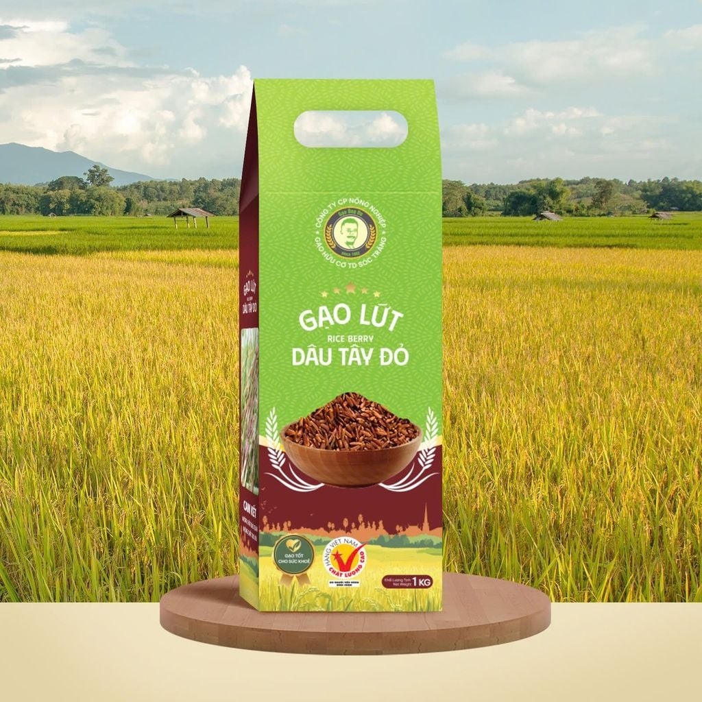  GẠO LỨT DÂU TÂY ĐỎ / RICE BERRY - 100% SẢN XUẤT TẠI SÓC TRĂNG 