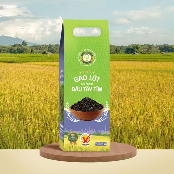  GẠO LỨT DÂU TÂY TÍM / RICE PURPLE - 100% SẢN XUẤT TẠI SÓC TRĂNG 