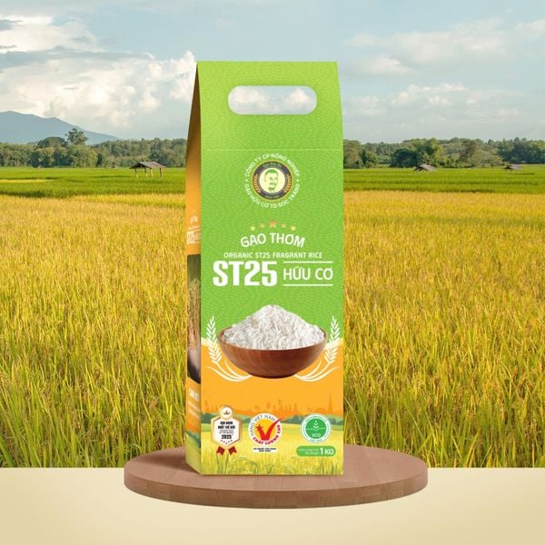  GẠO THƠM ST25 HỮU CƠ / ORGANIC ST25 FRAGRANT RICE 1KG - 100% SẢN XUẤT TẠI SÓC TRĂNG 