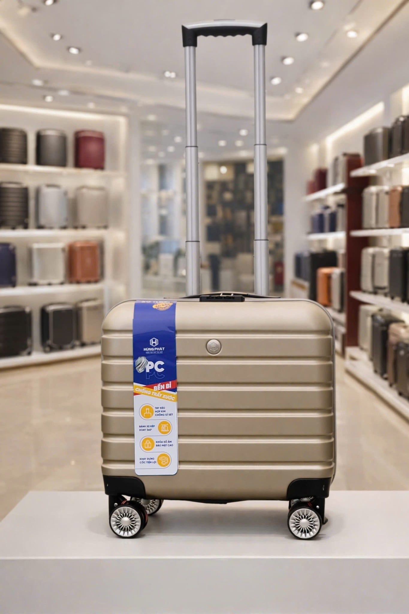  Vali nhựa Hùng Phát 849 gọn nhẹ, phù hợp cho mọi chuyến công tác 