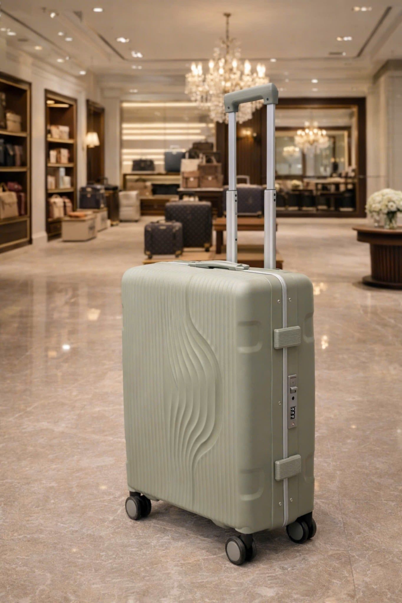  Vali kéo Travelking nhựa PP khung nhôm khoá sập cao cấp size 20/24/28 inch 