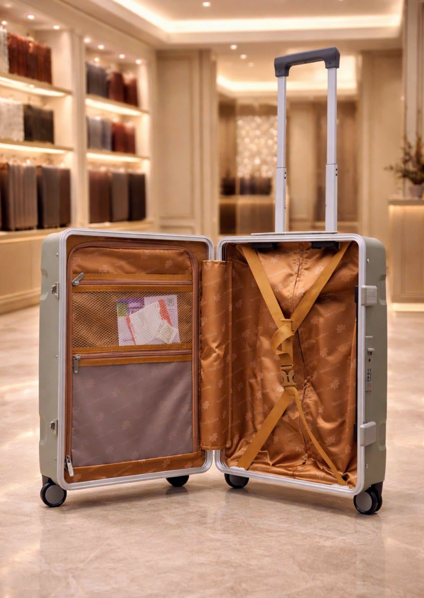  Vali kéo Travelking nhựa PP khung nhôm khoá sập cao cấp size 20/24/28 inch 