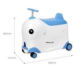  Vali kéo Bubule cho bé có thể ngồi lên kéo đi chơi thoải mái 