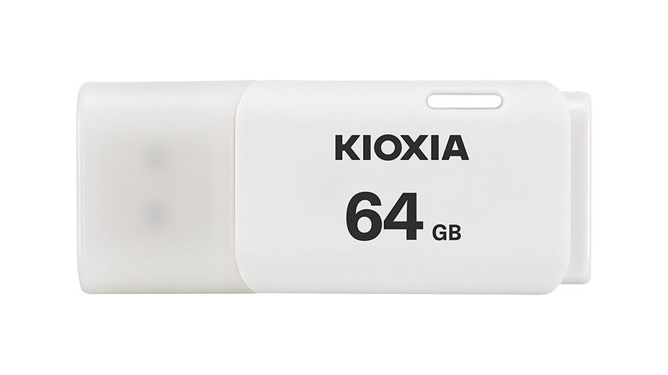  USB KIOXIA TransMemory U202 64GB USB 2.0 màu trắng có lỗ treo 